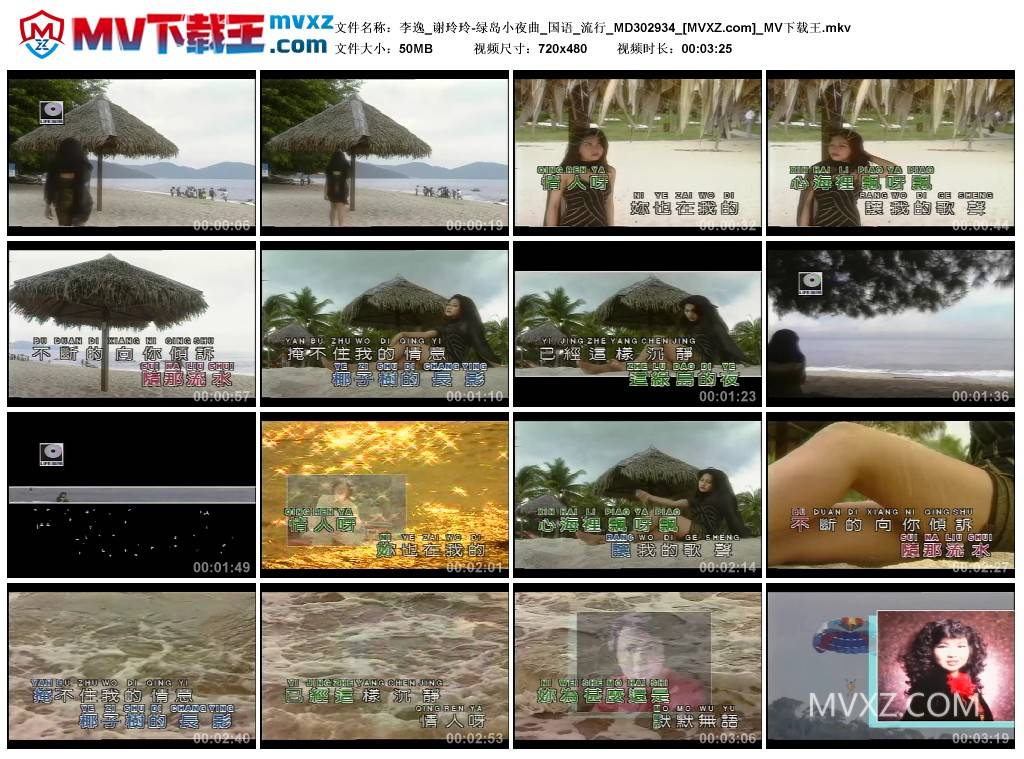 李逸_谢玲玲-绿岛小夜曲_国语_流行_MD302934